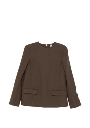 TOTEME pocket top bark - Brown