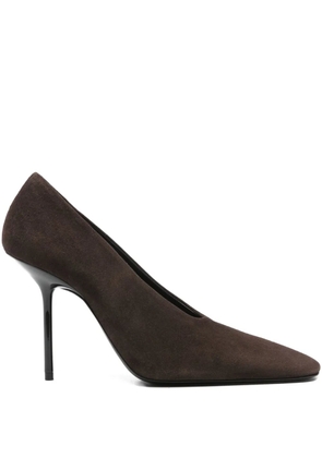 Victoria Beckham 100mm suede pumps - Brown
