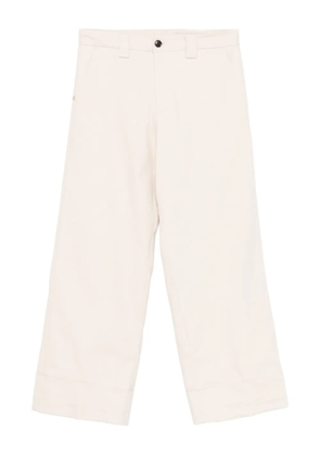 White Sand button-fastening belt-loops trousers - Neutrals