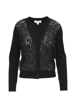 Michael Kors V-neck lace cardigan - Black