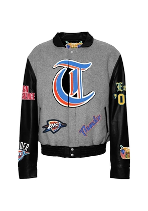 Jeff Hamilton Oklahoma City Thunder varsity jacket - Grey