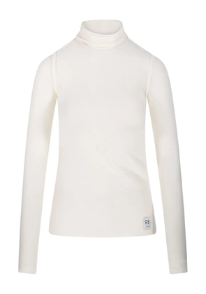 RE CODE high-neck long-sleeved top - White