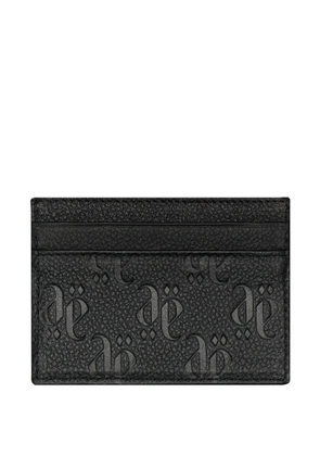 PLACE OF ËLMS grained debossed card holder - Black