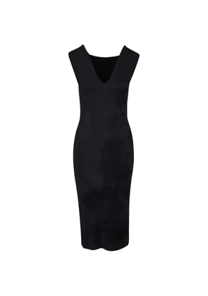 D.Exterior sleeveless dress - Black