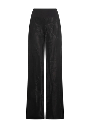 Rick Owens ribbed-waistband trousers - Black