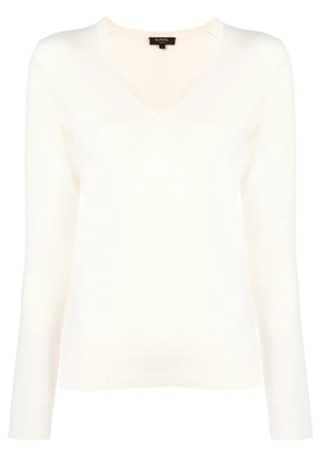 N.Peal v-neck jumper - White