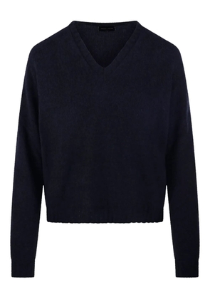 Roberto Collina V-neck long-sleeve sweater - Blue
