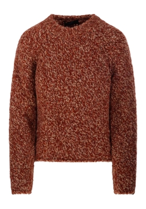 Fabrizio Del Carlo speckled knitted sweater - Brown
