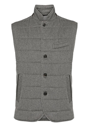 N.Peal Calgary cashmere gilet - Grey