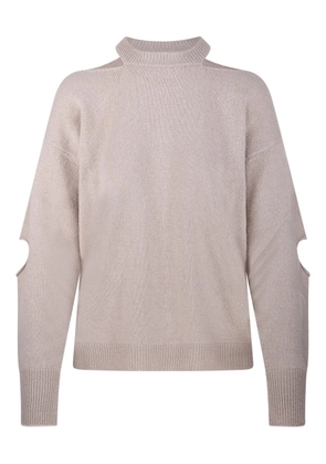 Federica Tosi cut-out sweater - Neutrals