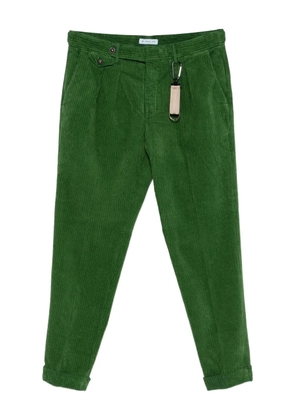 Manuel Ritz pleated tapered trousers - Green