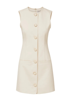 Veronica Beard Whistler button-front sleeveless dress - Neutrals