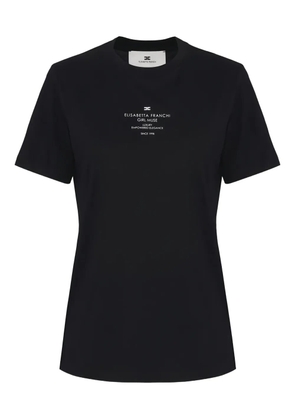 Elisabetta Franchi short-sleeve print T-shirt - Black