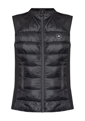 adidas by Stella McCartney quilted panelled gilet - Black