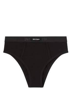 Palm Angels logo-waistband high-waist briefs - Black