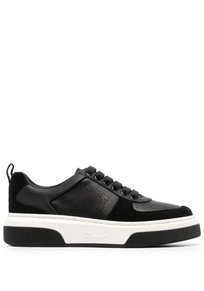 Ferragamo Gancini two-tone sneakers - Black