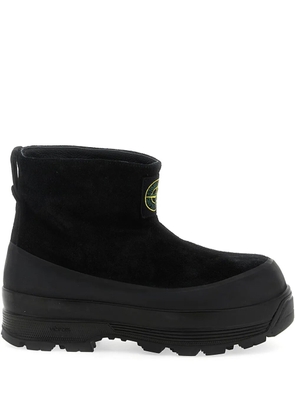 Stone Island suede rubber-band boots - Black