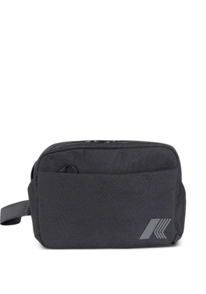 K-Way Travis zip-up wash bag - Black