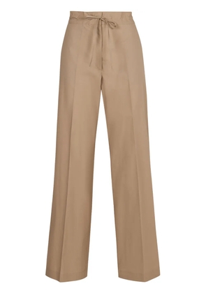 P.A.R.O.S.H. pleat detailing cotton trousers - Neutrals