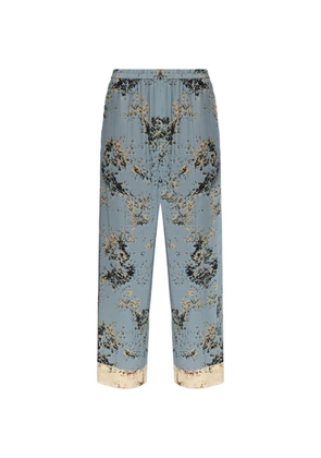 Paul Smith print button trousers - Blue
