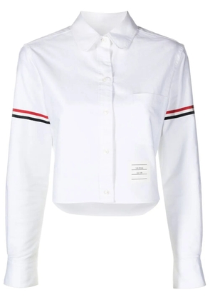 Thom Browne cropped cotton shirt - White