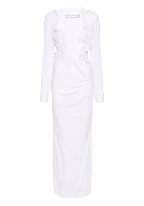 Christopher Esber Venus plunging maxi dress - White