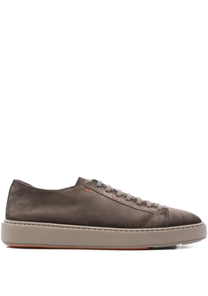 Santoni lace-up sneakers - Brown
