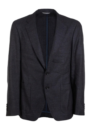 Canali herringbone blazer - Blue