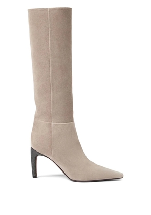 Brunello Cucinelli monili-detail boots - Grey
