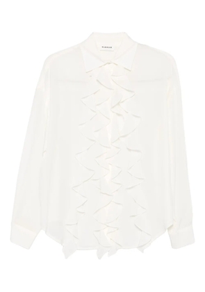 P.A.R.O.S.H. ruffled silk shirt - Neutrals