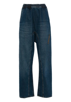 Y/Project logo-embroidered jeans - Blue
