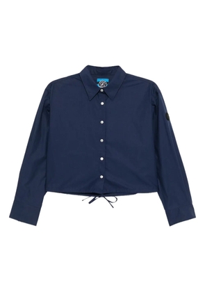 SPORT b. by agnès b. cropped long-sleeves shirt - Blue