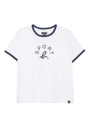 SPORT b. by agnès b. logo-print cotton T-shirt - White