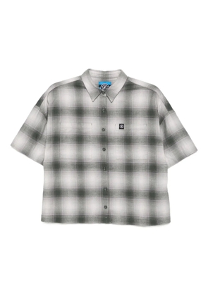 SPORT b. by agnès b. plaid cotton shirt - Grey