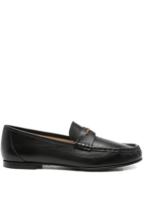Chloé leather penny loafers - Black