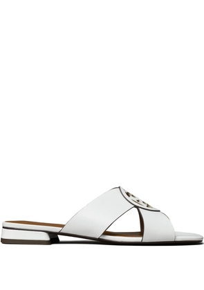 Tory Burch Miller cross-strap flat sandals - White