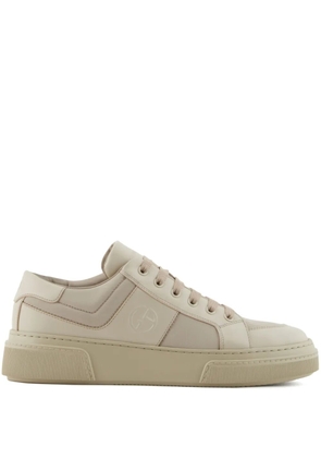 Giorgio Armani panelled sneakers - Neutrals