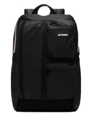 K-Way logo-print backpack - Black