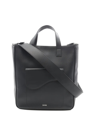 Christian Dior Pre-Owned 2010s saddle leather tote bag - Black