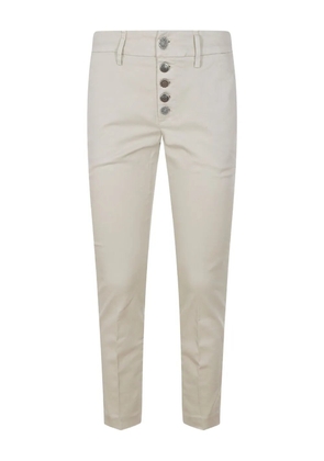 DONDUP Perfect button-fastening trousers - Neutrals
