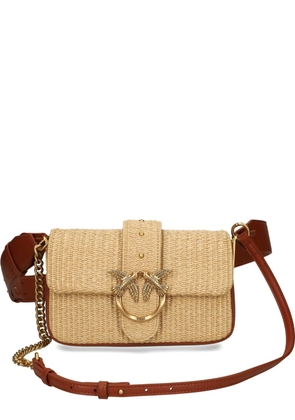 PINKO small Love shoulder bag - Neutrals