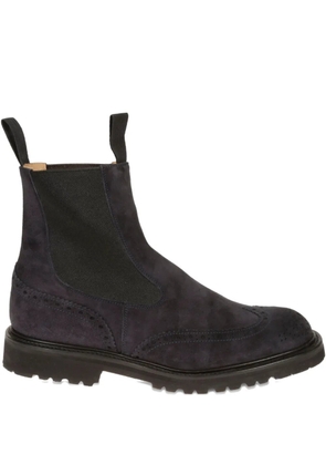 Tricker's suede Chelsea boots - Blue