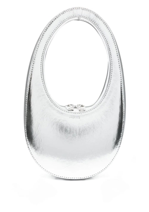 Coperni oval-frame leather shoulder bag - Grey