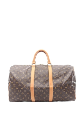Louis Vuitton Pre-Owned 2005 50 Keepball Boston Monogram top-handle bag - Brown