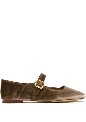 Sam Edelman Michaela Mary Jane velvet buckle flats - Brown