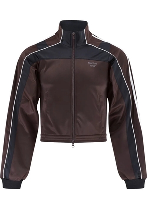 Martine Rose Shrunken track jacket - Brown