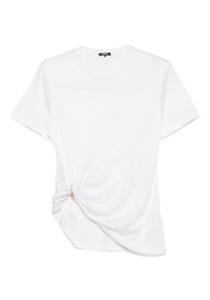 Versace pin-drape T-shirt - White