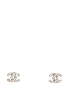 CHANEL Pre-Owned 1986-1988 Coco Mark earrings - Silver