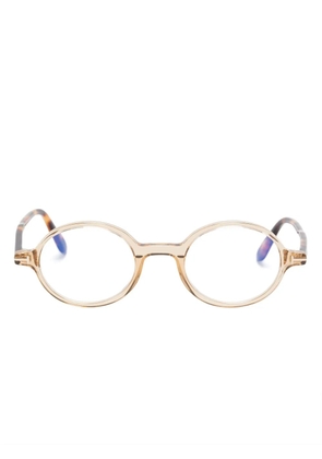 TOM FORD Eyewear FT5975B round-frame glasses - Brown