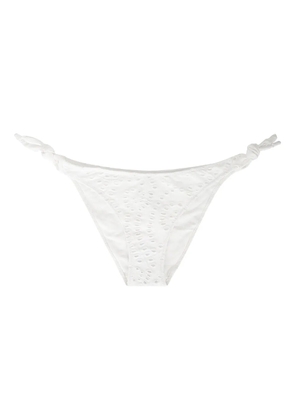 MC2 Saint Barth Yali eyelet-detail lace-up swim briefs - White